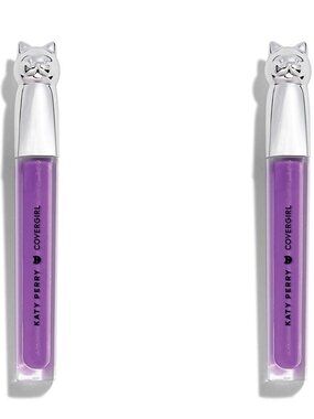 2 COVERGIRL Katy Kat Lip Gloss, Each 3.8 mL (0.12 FL OZ), Purple Paws